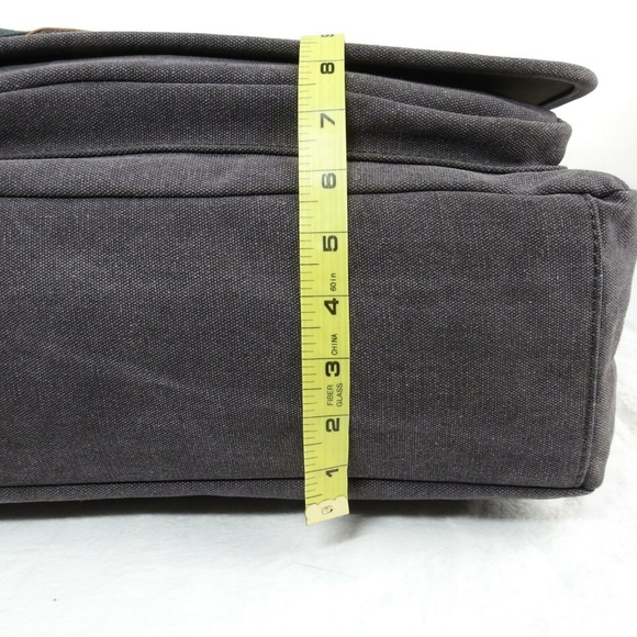Estarer Messenger Bag Canvas Faux Leather - Picture 7 of 8
